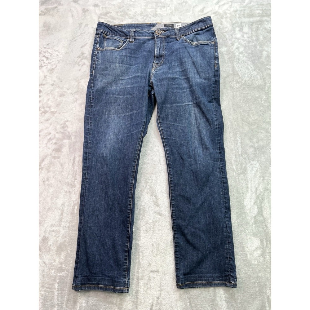 Volcom Jean Men Sz 36x31 Blue Kinkade Classic Straight Street Skate Grunge Denim
